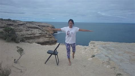 chair yoga standing balance youtube