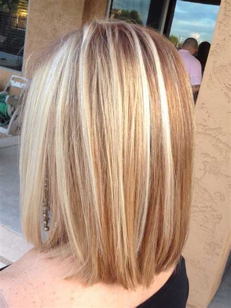 short bob blonde highlighted hairstyles