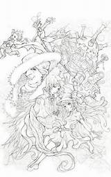 Howl Ghibli Faeries sketch template