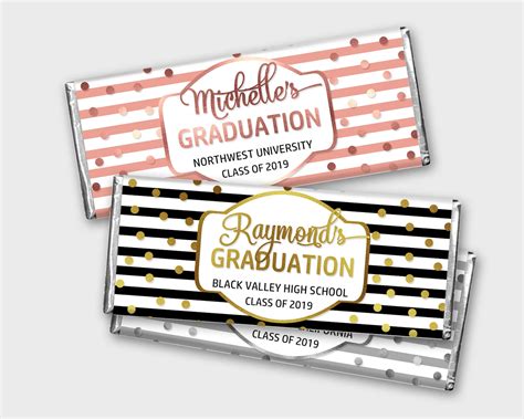 graduation candy bar wrappers  printable mazmls