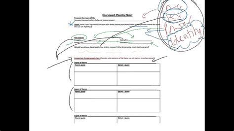 planning sheet guide youtube