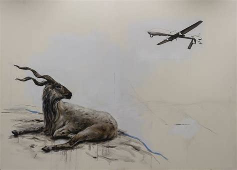 drone painting  dusty rabjohn saatchi art