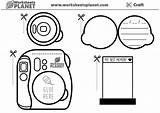 Craft Kids Camera Easy Instax Activity Print sketch template