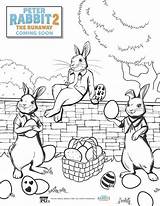 Rabbit Peter Coloring Pages Printable Activity Sheets Difference Spot Easter Sheet sketch template