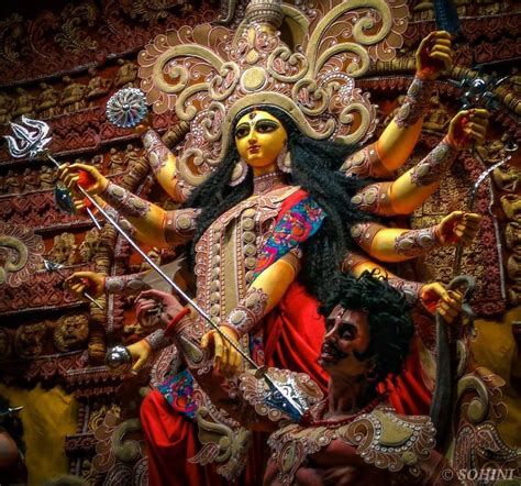 an embodiment of strength and empowerment goddess durga is worshipped