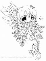 Yampuff Coloring Chibi Pages Deviantart Lineart Cute Elyssa Choose Board sketch template