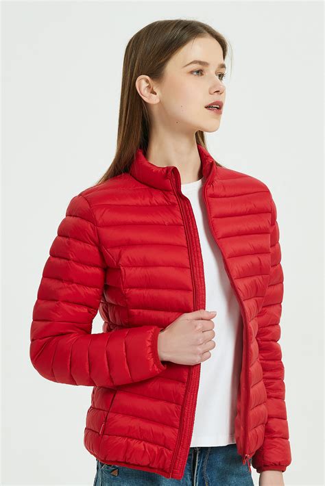 dames zomerjas rood leather city