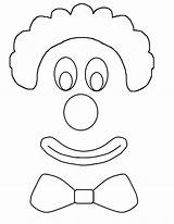 Clown Face Drawing Template Clip Scary Draw Faces Easy Coloring Cliparts Pages Getdrawings Drawings Attribution Forget Link Don sketch template