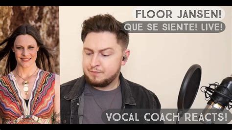 vocal coach reacts floor jansen  se siente beste zangers   youtube