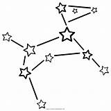 Constellation Constelaciones Estrellas Ultracoloringpages Imagui Constelação sketch template