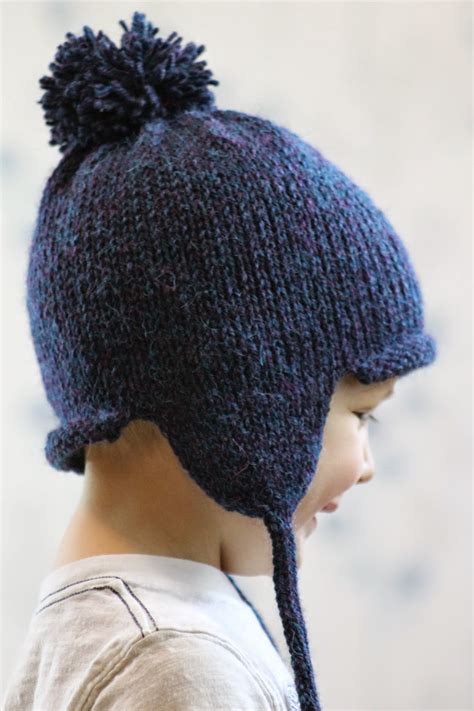 balls   walls knits    family earflap hat