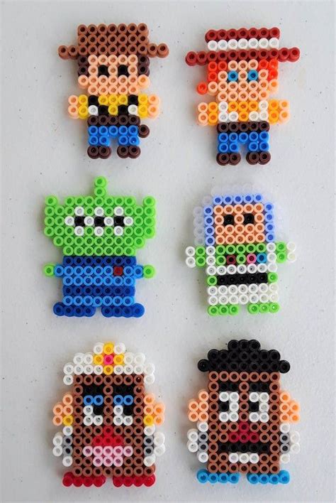 Super Cute Toy Story Character Magnets Made From Perler Beads Each