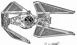 Tie Star Wars Coloring Fighter Pages Drawing Annex Warriors Lost sketch template