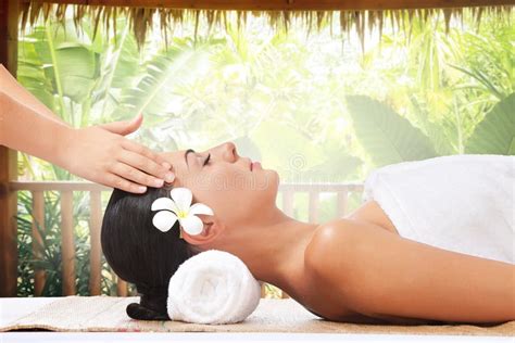 summer massage stock photo image  relax care ayurveda