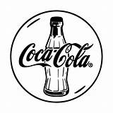 Logo Coke Coca Cola Bouteille Coloring Template Pages sketch template