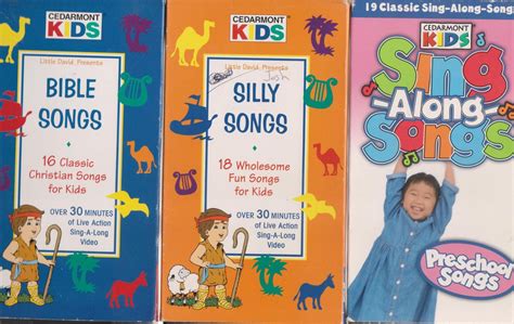 cedarmont kids silly songs bible songs sing  songs    huge collection  vhs