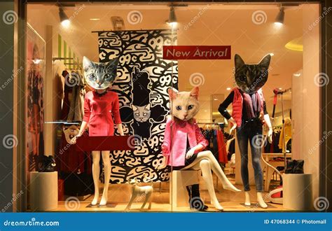 fashion boutique display window  mannequins store sale window