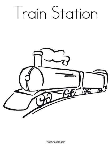 train station coloring page twisty noodle