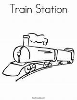 Coloring Train Station Color Pages Crossing Railroad Locomotive Freight Template Trains Noodle Subway Twistynoodle Built California Usa Twisty Change Favorites sketch template