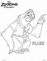 Zootopia Coloring Pages Sheets Printables Activity Flash Finnik sketch template