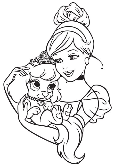 palace pets coloring pages google sogning coloriage princesse