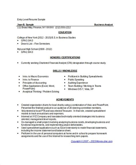 business analyst resumes  sample  format