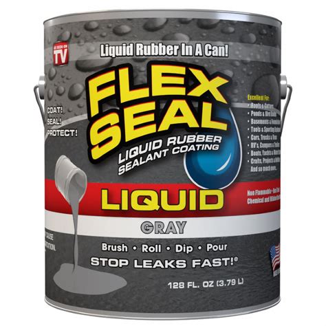 flex seal rubber gray flex seal liquid  gallon gray tjfslfsgryr grainger