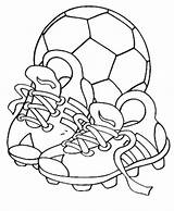 Soccer Coloring Cleats Pages Ball Getcolorings sketch template