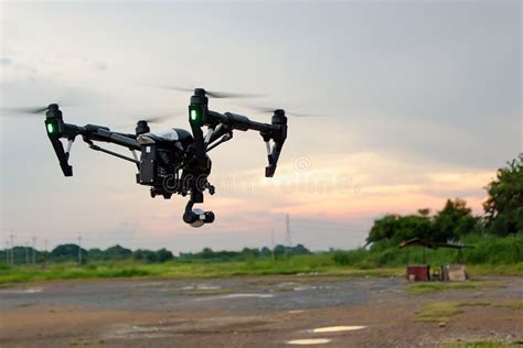 professional camera drone stock image image  quadcopter