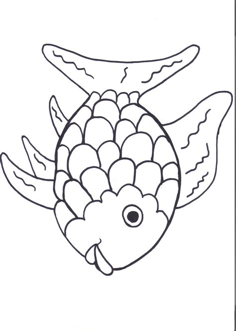 rainbow fish coloring page  large images