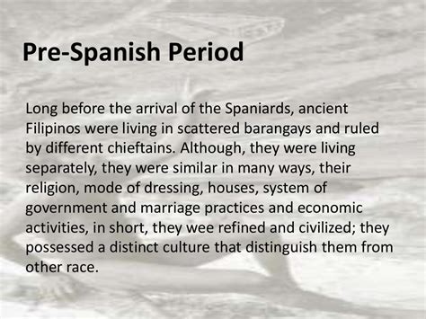 Pre Spanish Period In The Philippines