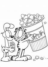 Garfield Desenhos Colorir Visitar sketch template