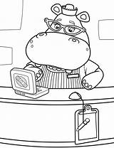 Hallie Hippo Doc Mcstuffins Nurse Pages2color Pages Cookie Copyright sketch template