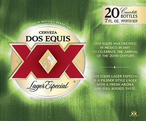 dos equis lager beer 20 bottles 7 fl oz food 4 less