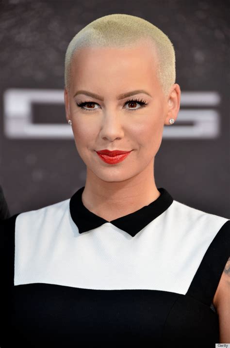 amber rose s long hair catches us off guard photos huffpost
