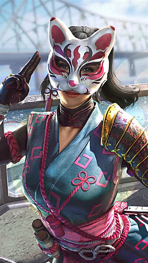 pubg girl cat mask 4k ultra hd mobile wallpaper