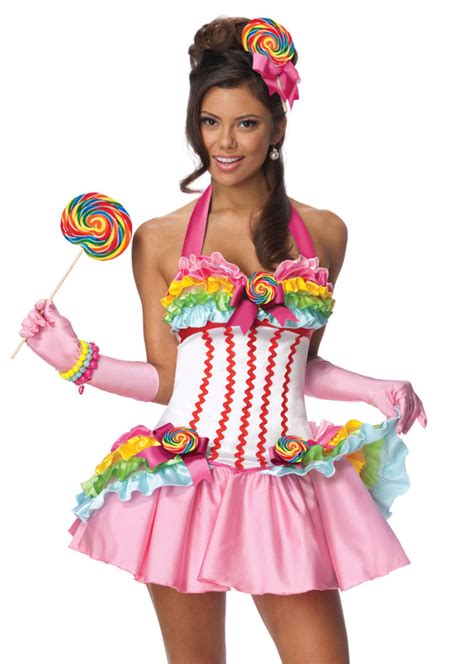sexy womens candy lollipop dress fancy dress halloween costume
