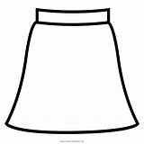 Skirt Template Coloring sketch template