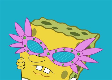 Spongebob Sunglasses Cartoons Poster Print Metal Posters Displate
