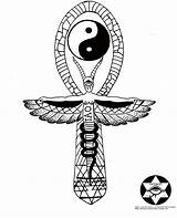 Ankh Egyptian Drawing Tattoo Revision Life Symbol Tumblr Esoteric Ank Key Eternal Crux Ansata Meaning Concept sketch template