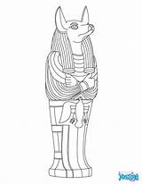 Anubis Colorier Coloriage Egypt Ancient Imprimer sketch template