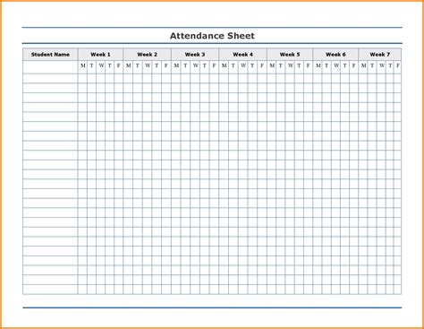 attendance calendar template calendar design