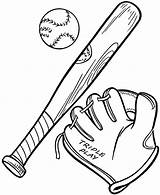 Bat Coloring Baseball Getdrawings Pages sketch template