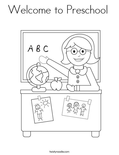 preschool coloring page   preschool kindergarten