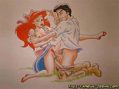 rule 34 ariel clothes disney female human kneeling male penis pussy sex side view straight
