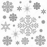 Navidad Snowflakes Snowflake sketch template