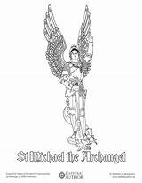 Coloring Michael St Catholic Archangel Drawing Pages Hand Drawn Catholicviral Book Color Printable Print Sacred Books Adult Kids Bible Sense sketch template