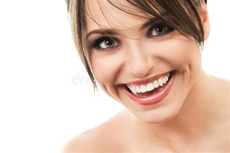 face de sorriso feliz da mulher imagem de stock imagem de sensual