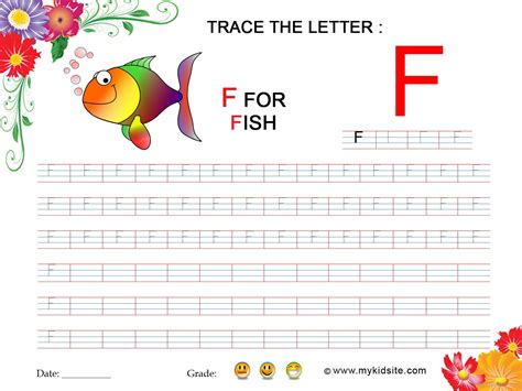 tracing worksheet  letter