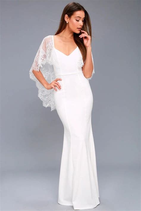 hualong beautiful lace shoulder long white flowy maxi dress online store for women sexy dresses